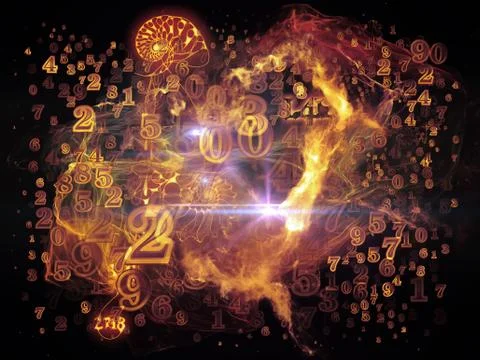 Advance of Math Visualization Stock Illustration