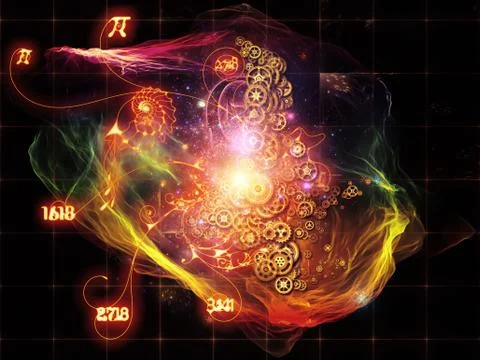Advance of Math Visualization 스톡 일러스트
