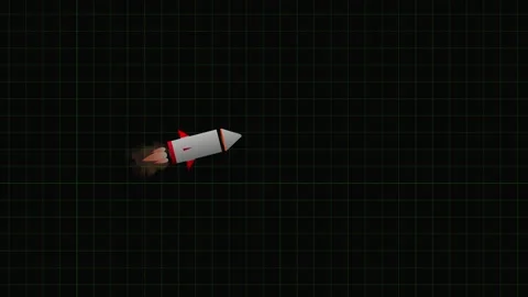 Advance multistage rocket missile uses multiple stages with propellant Stock Footage 296282300