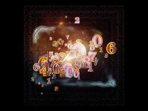 Advance of Numbers Stock Illustration