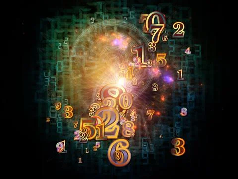 Advance of Numbers 스톡 일러스트