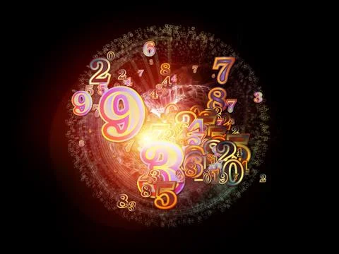 Advance of Numbers Illustrazione stock