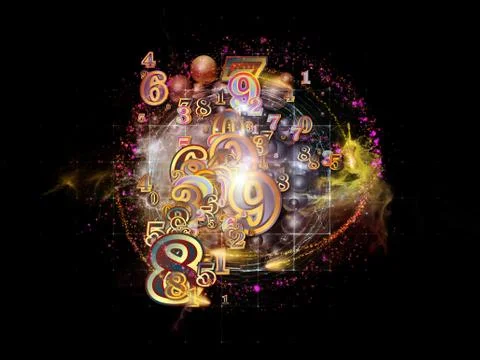 Advance of Numbers 스톡 일러스트