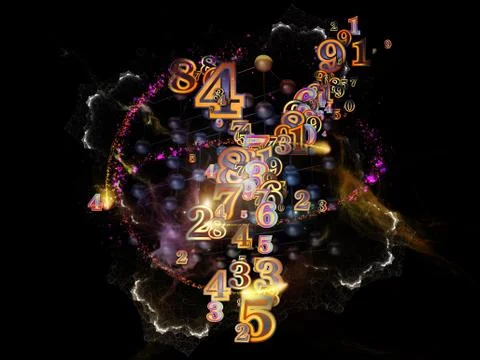 Advance of Numbers Illustrazione stock