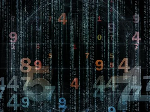 Advance of Numbers イラスト素材