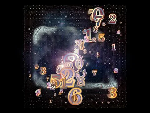 Advance of Numbers Stock Illustration