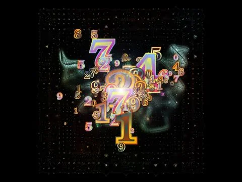 Advance of Numbers Illustrazione stock