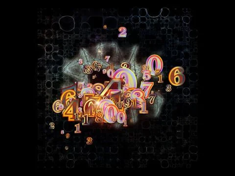 Advance of Numbers イラスト素材