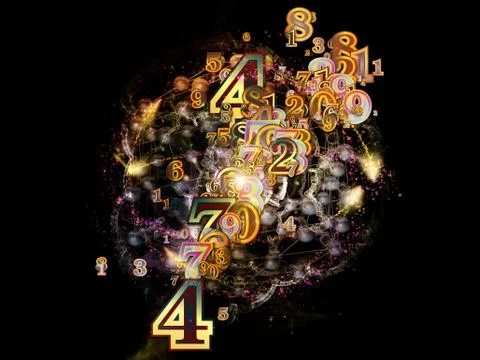 Advance of Numbers Stock Illustration