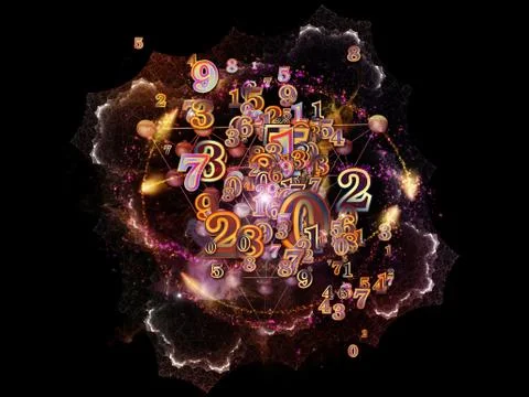 Advance of Numbers 库存插图