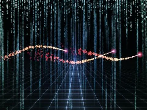 Advance of Numbers Stock Illustration