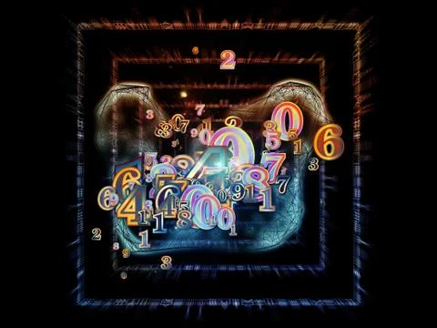 Advance of Numbers 스톡 일러스트