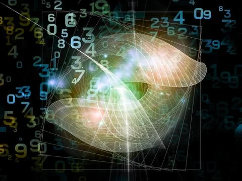 Advance of Numbers Stock Illustration