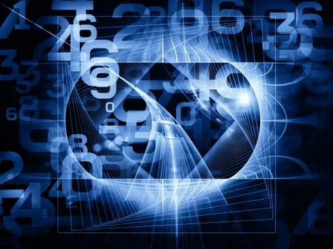 Advance of Numbers 스톡 일러스트