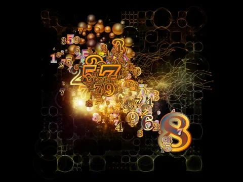 Advance of Numbers 스톡 일러스트