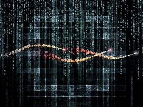 Advance of Numbers 스톡 일러스트