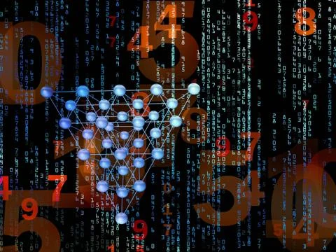 Advance of Numbers 스톡 일러스트