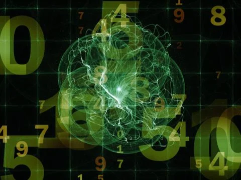 Advance of Numbers 스톡 일러스트