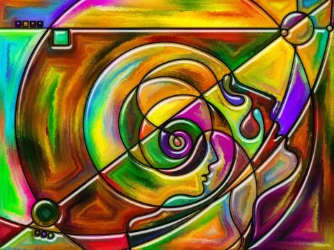 Advance of Perception Stock Illustration