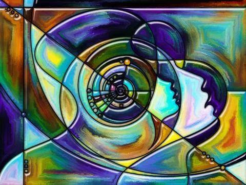 Advance of Perception Stock Illustration