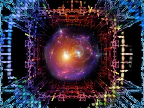 Advance of Quantum Space Stock Illustration