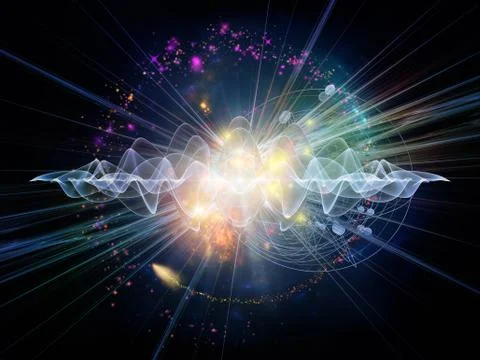 Advance of Quantum Wave Illustrazione stock