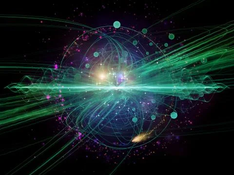 Advance of Quantum Wave Illustrazione stock