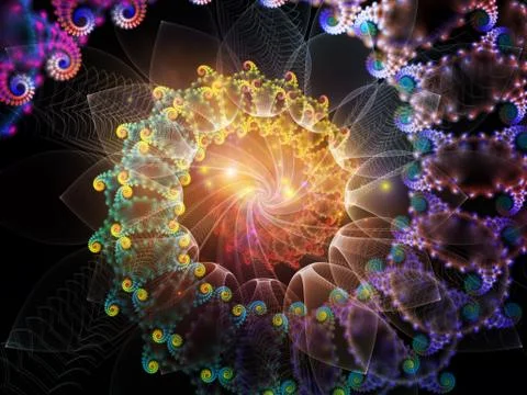 Advance of Spiral Stock Illustration