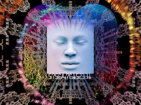 Advance of Super Human AI イラスト素材