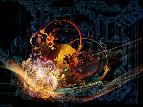 Advance of Technology Stock Illustration