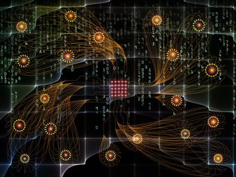 Advance of Technology Links イラスト素材