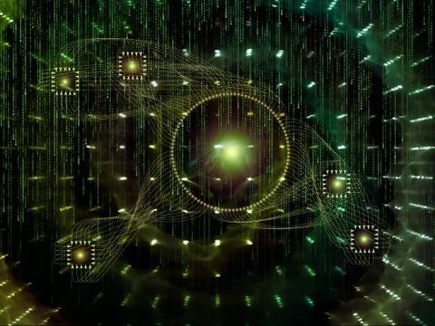 Advance of Technology Links 스톡 일러스트