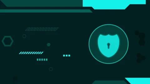 Advance technology sensitive information data safety cybersecurity system Stock Footage 306399167