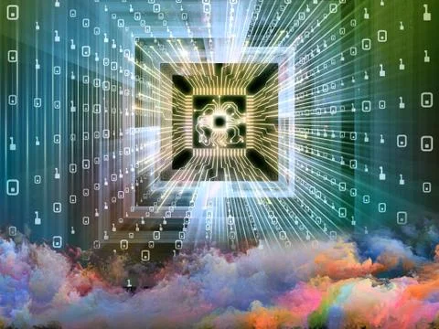 Advance of Thought Stock Illustration