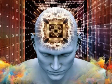 Advance of Thought Stock Illustration