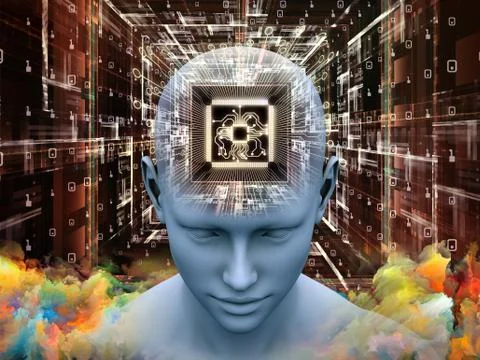 Advance of Thought Stock Illustration