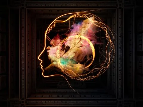 Advance of Thought Patterns Stock Illustration