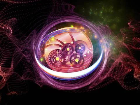 Advance of Time Stock Illustration
