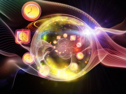 Advance of Time 스톡 일러스트