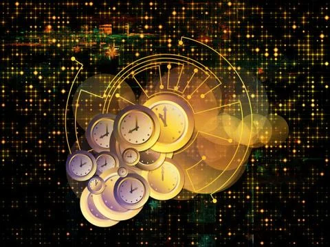 Advance of Time 스톡 일러스트