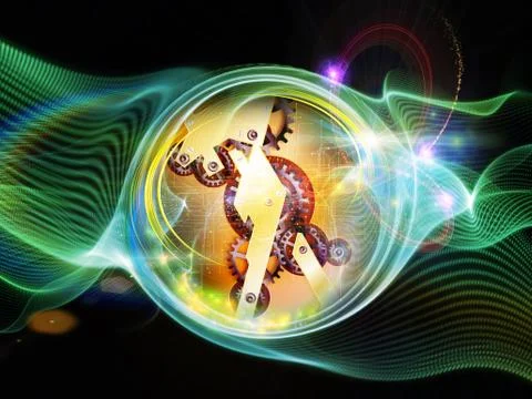 Advance of Time Stock Illustration