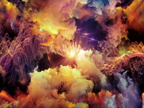 Advance of Virtual Clouds Illustrazione stock