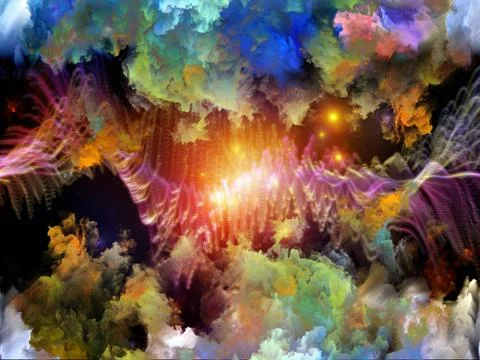 Advance of Virtual Clouds Illustrazione stock