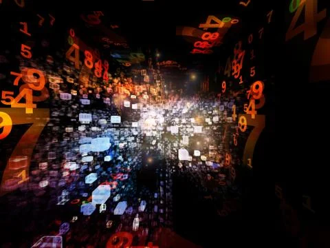 Advance of Virtual Space Stock Illustration