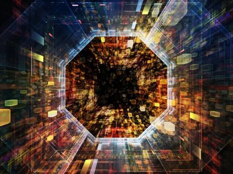 Advance of Virtual Space Ilustración de archivo