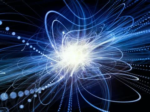 Advance of Wave Particle Stock Illustration
