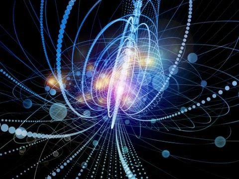 Advance of Wave Particle Stock Illustration