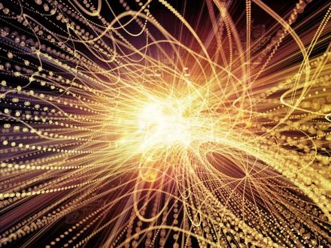 Advance of Wave Particle Stock Illustration