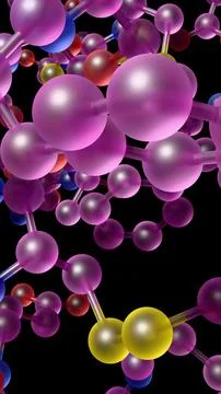 Advanced 3d model displaying a complex cellular protein molecule structure is Stock Illustration