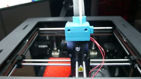 Advanced 3D printers and 3D printing Stock-Footage 89144343